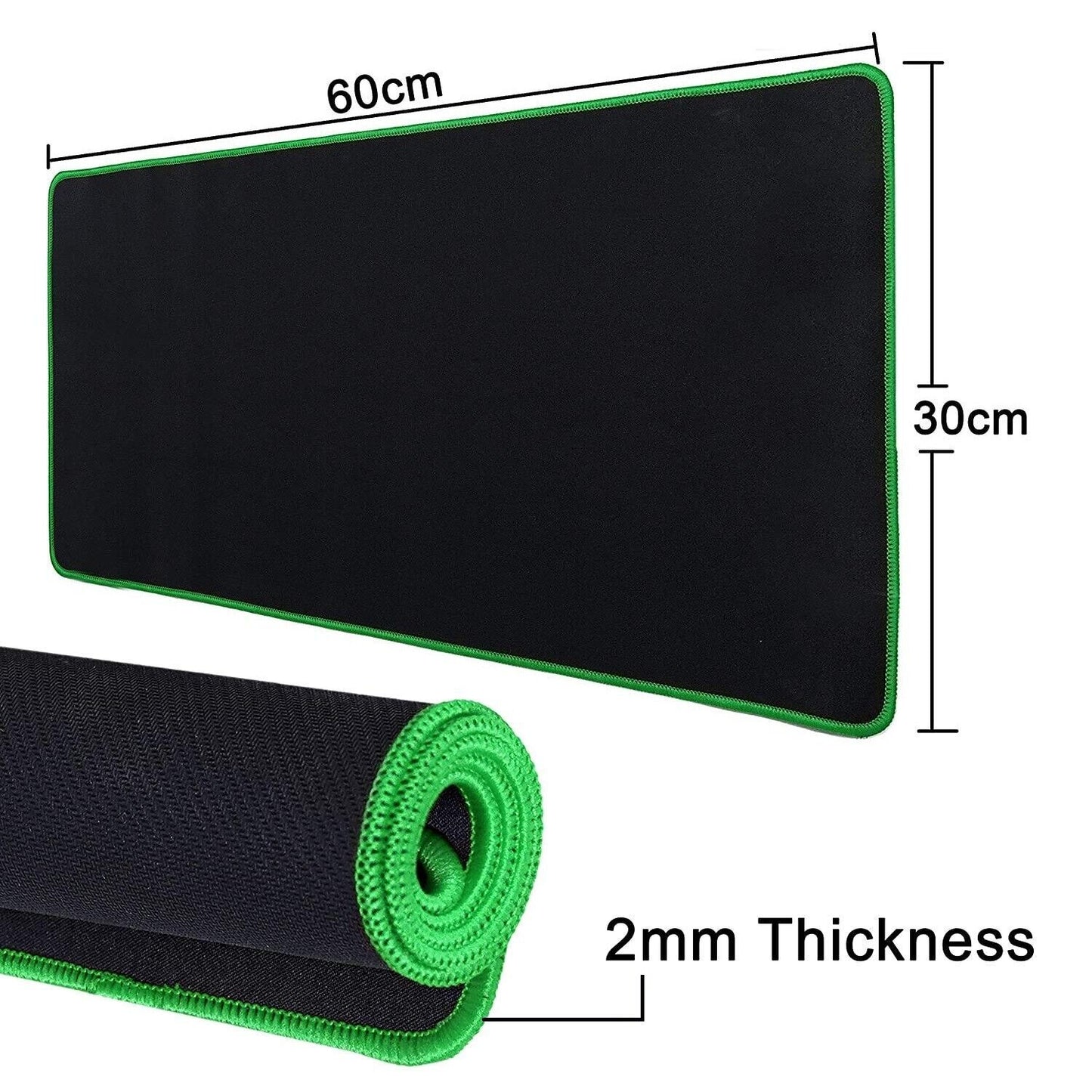 2X Extra Large XL Gaming Mouse Pad Mat for PC Macbook Laptop Anti-Slip 60Cmx30Cm