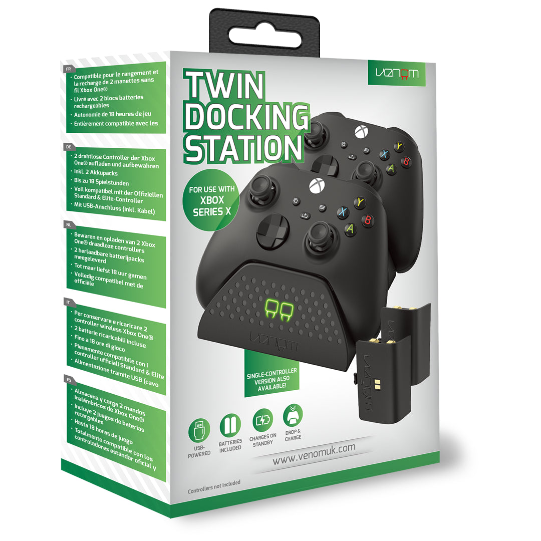 Xbox Charging Dock with Rechargeable Batteries for Series X Series S Xbox One
